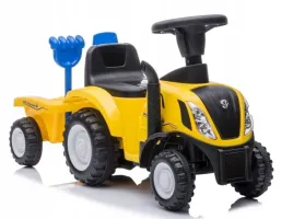 new-holland-jezdzik-traktor-z-przyczepa-grabki-lopatka-klakson-swiatlo-zolt