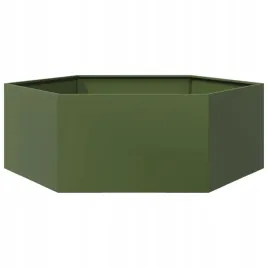 donica-ogrodowa-oliwkowa-szesciokatna-138x120x45-cm-stalowa