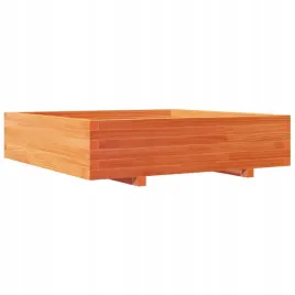 donica-ogrodowa-woskowy-braz-100x100x265-cm-drewno-sosnowe