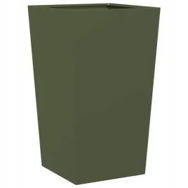 donica-ogrodowa-oliwkowozielona-45x45x75-cm-stalowa
