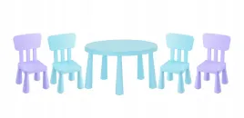 ikea-mammut-stolik-jasnoniebieski-2-krzeselka-jasnoniebieski-2-liliowy