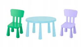 ikea-mammut-stolik-jasnoniebieski-85cm-2-krzeselka-jasnozielony-liliowy