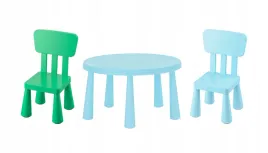 ikea-mammut-stolik-jasnoniebieski-85cm-2-krzeselka-zielen-jasnoniebieski