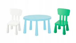 ikea-mammut-stolik-jasnoniebieski-85cm-2-krzeselka-bialy-zielony