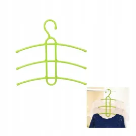 wieszak-na-ubrania-do-szafy-garderoby-na-3-bluzki-koszule-sukienki-zielony