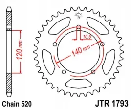 zebatka-napedzana-tyl-moto-aluminium-race