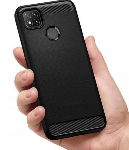 tech-protect-tpucarbon-etui-do-xiaomi-redmi-9c-black-dedykowany-model-xiaomi-redmi-9c