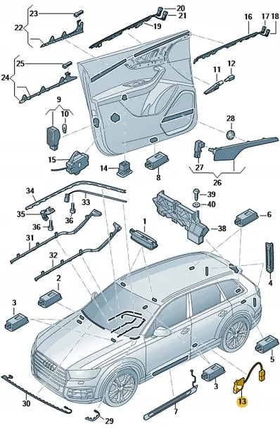 lampka-klamki-audi-a6-11-le-numer-katalogowy-oryginalu-4h0947133b