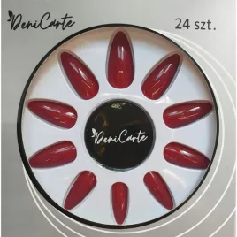 deni-carte-tipsy-klejone-burgund-24-szt-zelowe-sztuczne-paznokcie