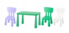 ikea-mammut-stolik-zielony-77x55-cm-3-krzeselka-bialy-zielony-liliowy