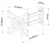uchwyt-scienny-techly-19-37-25kg-obrotowy-typ-obrotowy