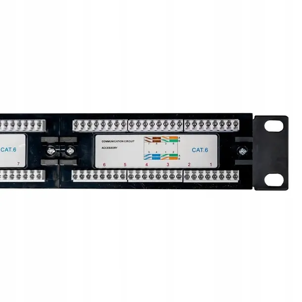 patch-panel-patchpanel-do-szafy-rack-19-cat6-24-porty-utp-czarny-mega-m-stan-opakowania-oryginalne