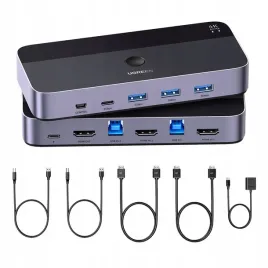 ugreen-przelacznik-switch-kvm-2w1-hdmi-usb-a-usb-b-usb-c-micro-4k-2x-kabel
