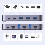 ugreen-przelacznik-switch-kvm-2w1-hdmi-usb-a-usb-b-usb-c-micro-4k-2x-kabel-stan-nowy