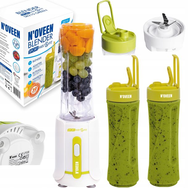 BLENDER SPORTOWY SB230 KIELICHOWY MIKSER KOKTAJL SMOOTHIE 2BUTELKI BPA FREE