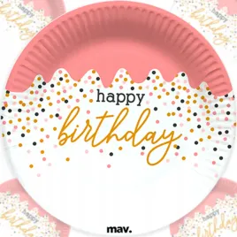 talerzyki-jednorazowe-papierowe-urodzinowe-happy-birthday-rose-18cm-8szt