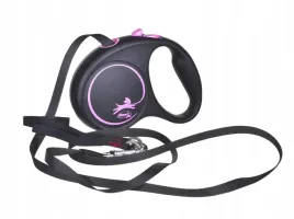 smycz-flexi-automatyczna-black-design-s-tasma-5-m-kol-rozowy