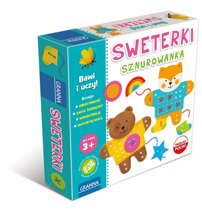 gra-sznurowanka-sweterki-stan-nowy
