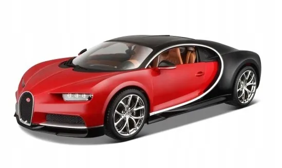 bugatti-chiron-black-red-1-18-bburago-stan-opakowania-oryginalne