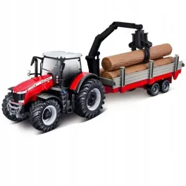 farm-tractor-fergusson-8740s-przyczepa-bburago