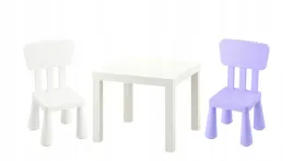 ikea-zestaw-lack-stolik-bialy-mammut-2x-krzeselko-bialy-liliowy