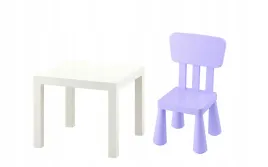 ikea-zestaw-lack-stolik-bialy-mammut-krzeselko-liliowy