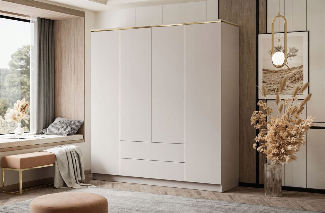 Szafa AURORA 4D2SZ KASZMIR z szufladami – 204864588 - ERLI.pl