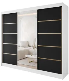 szafa-przesuwna-gold-6-250-bialy-czarny-mat-z-lustrem-uniwersalna-stylowa