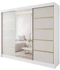 szafa-przesuwna-gold-6-250-bialy-kaszmir-z-lustrem-wielofunkcyjna-polki
