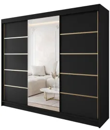 szafa-przesuwna-gold-6-250-czarna-z-lustrem-uniwersalna-nowoczesna-stylowa