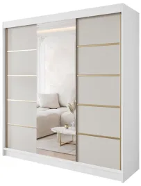 szafa-przesuwna-gold-6-200-bialy-kaszmir-z-lustrem-wielofunkcyjna-polki