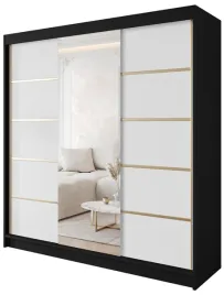 szafa-przesuwna-gold-6-200-czarny-bialy-mat-z-lustrem-uniwersalna-hit-nowa