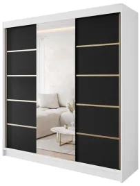 szafa-przesuwna-gold-6-200-bialy-czarny-mat-z-lustrem-uniwersalna-stylowa