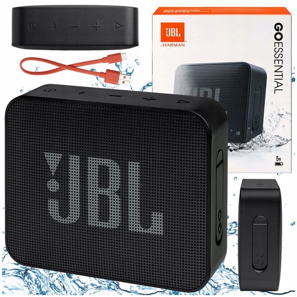 ﻿GŁOŚNIK BEZPRZEWODOWY JBL GO BLUETOOTH PRZENOŚNY CZARNY WODOODPORNY IPX7