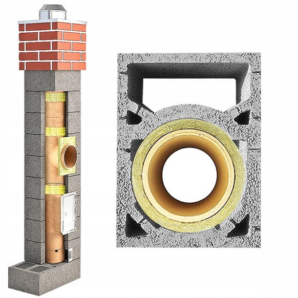 Фото - Димар Komin 5m FI 180 +W SYSTEM KOMINOWY CERAMICZNY