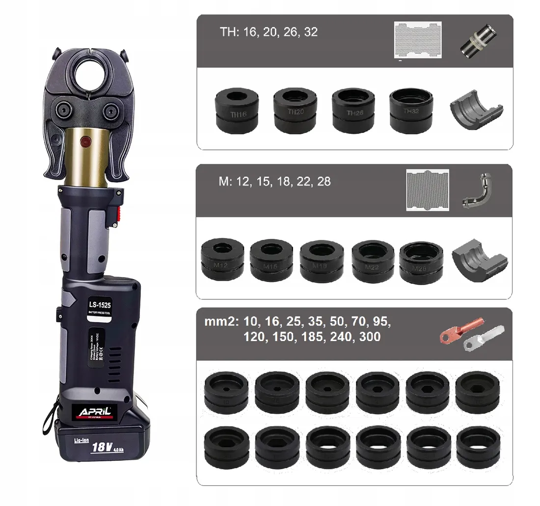 zaciskarka-do-rur-kabli-praska-hydrauliczna-akumulatorowa-18v-obcinak-cu-al-stan-nowy