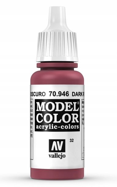 Zdjęcia - Model do sklejania (modelarstwo) Vallejo 70946 Model Color 17 ml Dark Red 70.946