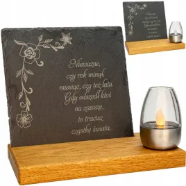 solarny-znicz-led-statuetka-na-cmentarz-grob-duza-dab-drewno-kamien