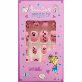 tipsy-dla-dzieci-zestaw-24-szt-deni-carte-rozowe-koty-kolorowe-wzory