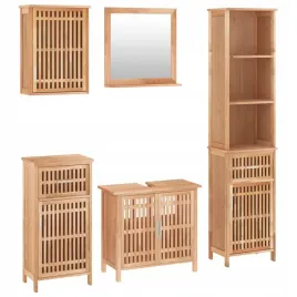 5-cz-zestaw-mebli-lazienkowych-lite-drewno-orzechowe