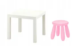ikea-zestaw-stolik-lack-bialy-mammut-stolek-rozowy