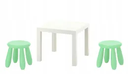 ikea-zestaw-stolik-lack-bialy-mammut-2x-stolek-jasnozielony