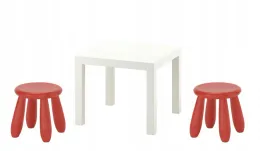 ikea-zestaw-stolik-lack-bialy-mammut-2x-stolek-czerwony