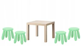 ikea-stolik-lack-dab-bejcowany-na-bialo-mammut-4x-stolek-jasnozielony