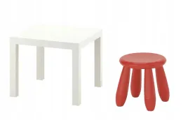 ikea-zestaw-stolik-lack-bialy-mammut-stolek-czerwony