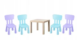 ikea-zestaw-stolik-lack-dab-mammut-4x-krzeselka-jasnoniebieski-liliowy
