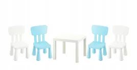 ikea-zestaw-stolik-lack-bialy-mammut-4x-krzeselka-bialy-jasnoniebieski