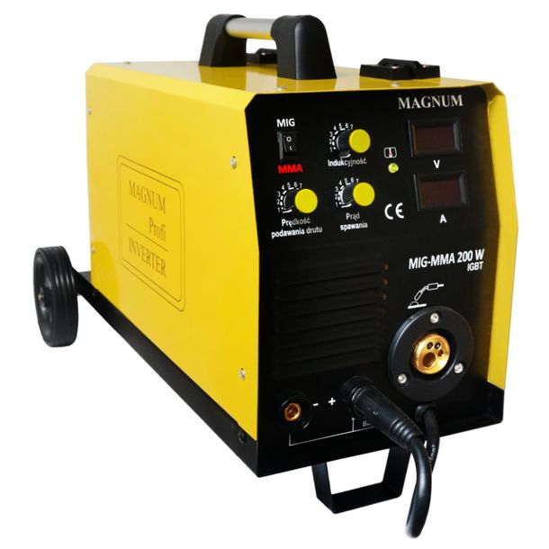 PÓŁAUTOMAT SPAWALNICZY INWERTOROWY MIG/MAG 180 A MAGNUM MIG 200 W MMA ...