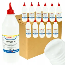 klej-do-drewna-rakoll-express-d3-500g-05kg-bialy-szybki-mocny-mdf-12-sztuk