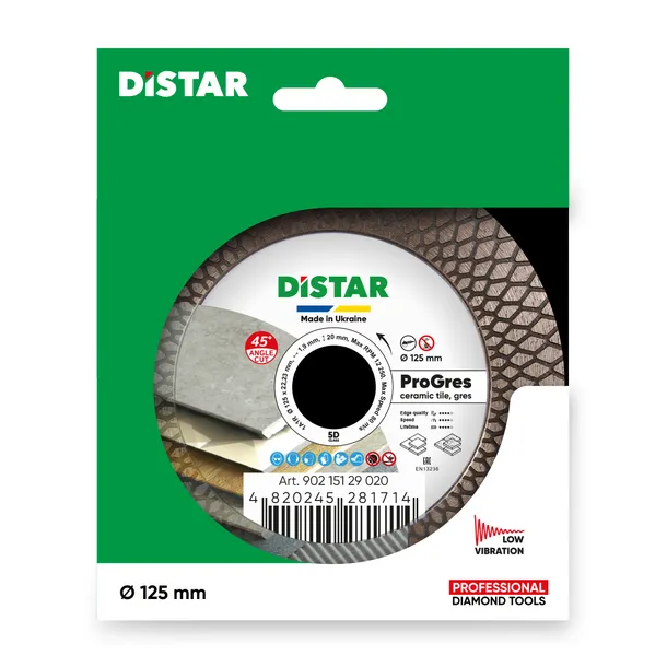 tarcza-diamentowa-distar-1a1r-pro-gres-125-srednica-otworu-222mm
